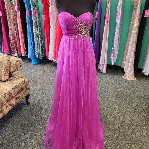 Blush 9410 Magenta Size 2 Prom Dress/Formal Gown - Picture 1 of 8